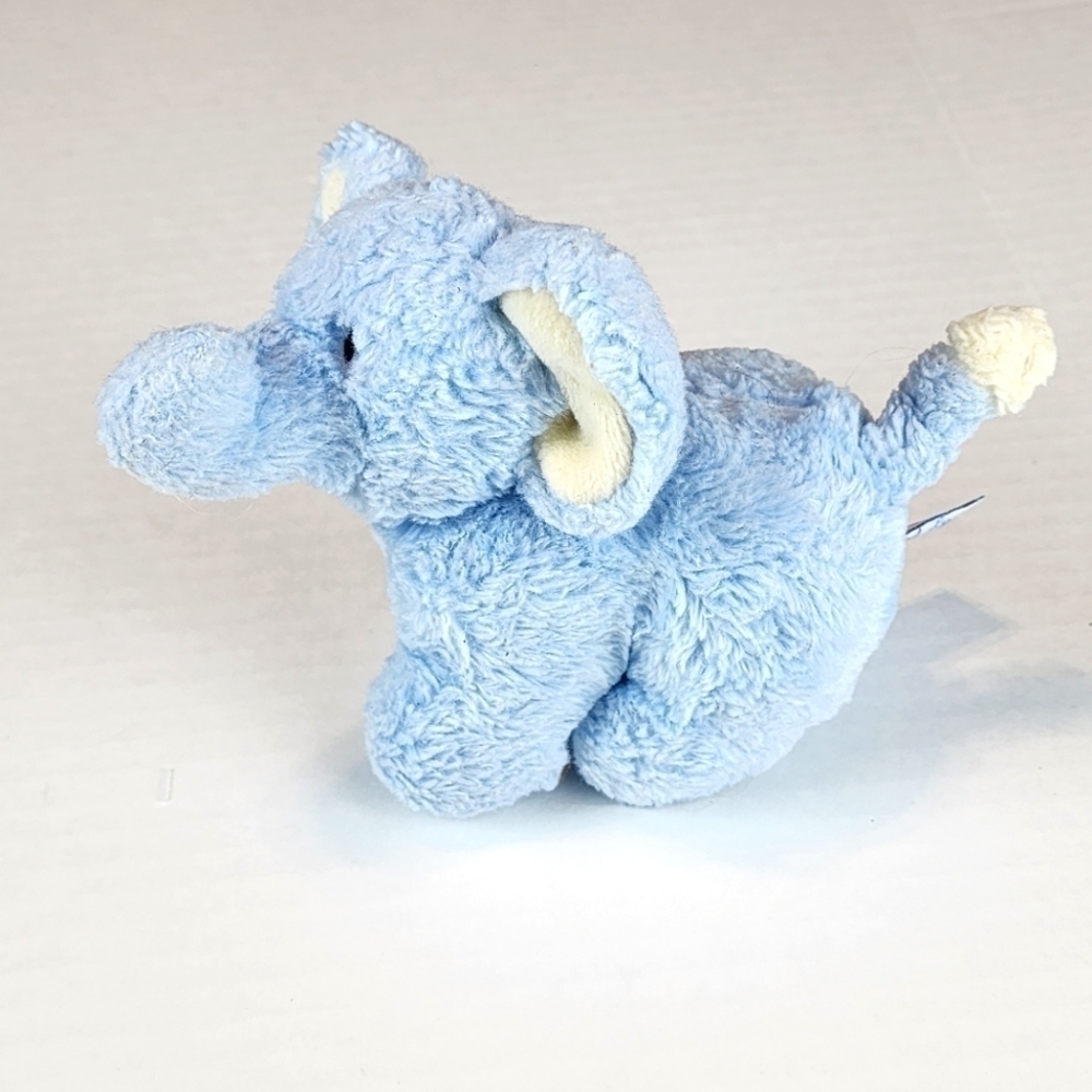 Baby Gund Plush Toy Little Squeaks Noogie the Blue Elephant 58507